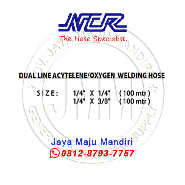 NCR Dual Line Acytelene Oxygen Welding Hose